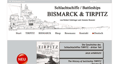 Desktop Screenshot of bismarck-tirpitz.com